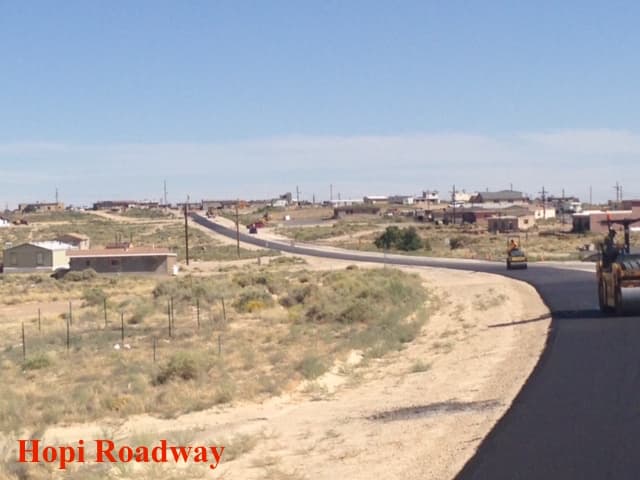 Hopi Roadway paving project